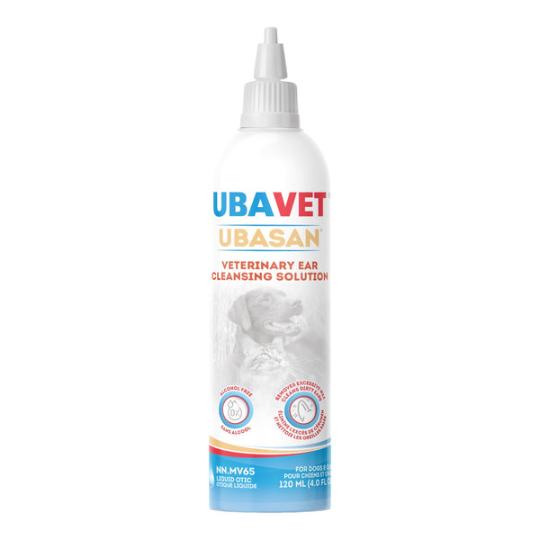 UBAVET Ubasan Ear Cleansing Solution for Dogs & Cats (4 fl oz / 120ml)