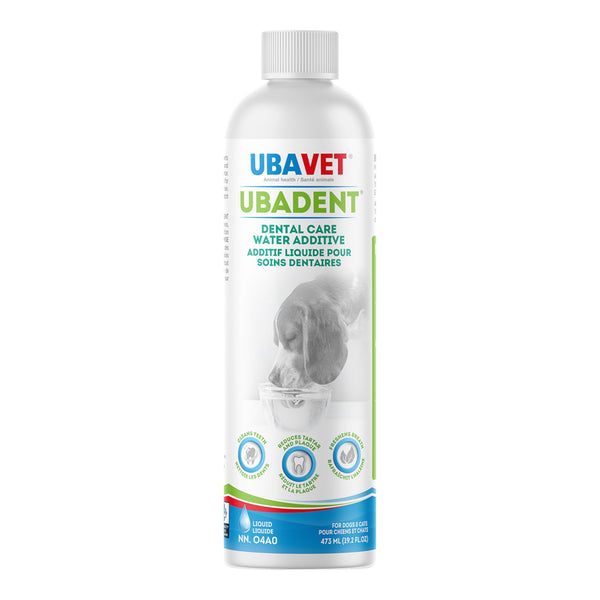 UBAVET Ubadent Dental Water Additive for Dogs & Cats (16 lf oz / 473ml)