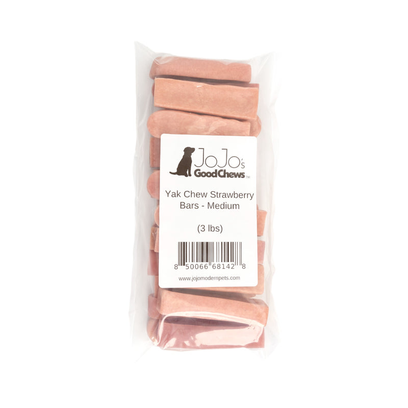 Himalayan Yak Dog Cheese Chews - Strawberry - (3lbs. Bag)