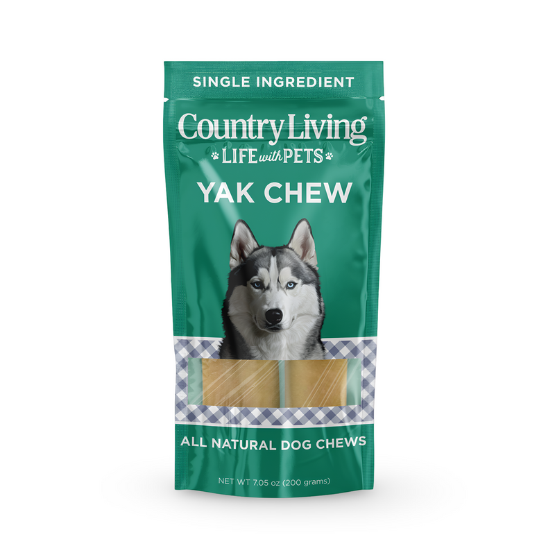 Country Living Natural Yak Cheese Chew Bars for Dogs – Large Size (2 per Bag) – Long-Lasting, High-Protein, Grain-Free Dog Chews – All-Natural, No Preservatives, Gluten-Free – Supports Dental Health
