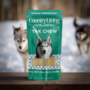 Country Living Natural Yak Cheese Chew Bars for Dogs – Large Size (2 per Bag) – Long-Lasting, High-Protein, Grain-Free Dog Chews – All-Natural, No Preservatives, Gluten-Free – Supports Dental Health