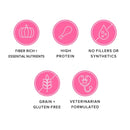 Ava's Pet Palace freeze dried turkey dog treats turkey poppers 6 pack hanging clip strip display