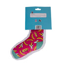 Banana plush sock dog toy 6 pack on clip strip