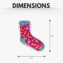 Banana Woof squeaky sock plush dog toy