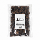Beef Lung Cubes, natural beef lung dog chews made from beef lung for dogs