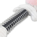 black and white cow corduroy plush squeaky dog toy