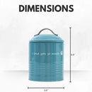 Blue ‘I Love You So Much’ dog treat canister gift set