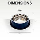 Blue eco-friendly non-skid cat and dog bowl
