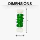 Dental dog chew toy designed to support oral health