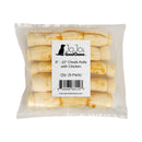 Chicken basted beef cheek rolls for dogs 9 to 10 inch long lasting dog chew