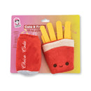 cola and fries plush dog toy combo with crinkle squeaker