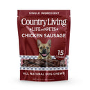 4–5" Chicken Sausages – Beef Flavored | Natural Dog Chews