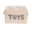 Country Living foldable fabric dog toy storage bin pet toy organizer basket