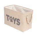Country Living foldable fabric dog toy storage bin pet toy organizer basket