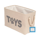 Country Living foldable fabric dog toy storage bin pet toy organizer basket