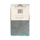 Country Living quick drying microfiber dog bath towel with paw print in gray