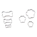 Stainless steel cookie cutters for baking homemade dog treats