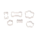 Stainless steel cookie cutters for baking homemade dog treats