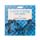 Stainless steel cookie cutters for baking homemade dog treats