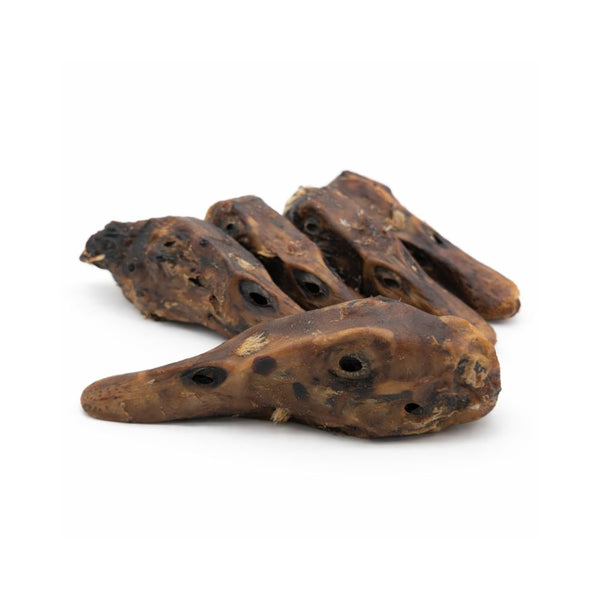 crunchy dehydrated duck heads natural chew treats for dogs