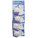 Dog birthday kit bandana hat bow tie plush toy 4 pack clip strip display