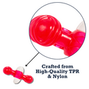 durable dog chew toy with TPR and nylon quacker bone