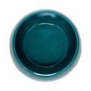Eco-friendly bamboo dog bowl in teal blue