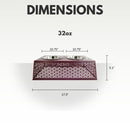 Eco-friendly elevated country dog feeder in plum wine