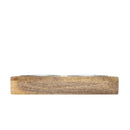 Eco-friendly elevated wood dog feeder in natural wood finish