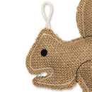 Eco-friendly jute squirrel dog chew toy