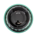 black boho stainless steel dog bowl with non skid base