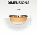 Peach coral deep stainless steel dog bowl eco friendly design