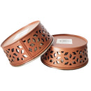 Eco-friendly stainless steel farmhouse dog bowl in apricot, 16oz