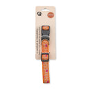 dog collar with embroidered giraffe design