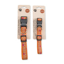 dog collar with embroidered giraffe design