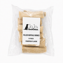 Buffalo-Filled Bones for Dogs – Cheese, Peanut Butter or Pumpkin Flavor (5–6")