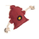 Fire hydrant canvas and jute dog chew toy