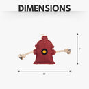 Fire hydrant canvas and jute dog chew toy