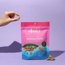 Ava's Pet Palace freeze dried salmon dog treats salmon puffs high protein dog snack