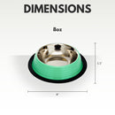 Green eco-friendly non-skid cat and dog bowl
