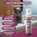 Hypoallergenic foaming kitten shampoo