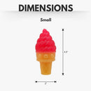 Freezable ice cream cone dog toy