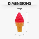 Freezable ice cream cone dog toy