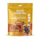 Jack PetPals chicken sweet potato bites dog treats 6 pack hanging clip strip display