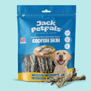 Jack PetPals cod fish skin dog treats natural fish dog chew snack