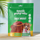 Jack PetPals handcrafted duck breast jerky dog treats 6 pack clip strip display