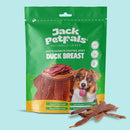 Jack PetPals handcrafted duck breast jerky dog treats 6 pack clip strip display