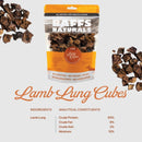 BAFFS NATURALS lamb lung cubes dog treats