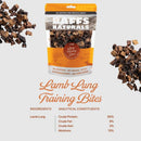 BAFFS NATURALS lamb lung training bites, natural dog treats