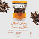 BAFFS NATURALS lamb lung training bites, natural dog treats